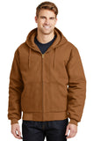 Cornerstone® - Duck Cloth Hooded Work Jacket with Greif Embroidery Logo - Men's
