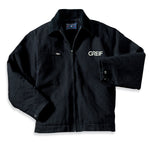 CornerStone® - TALL Duck Cloth Work Jacket with Greif Embroidery Logo - Men's