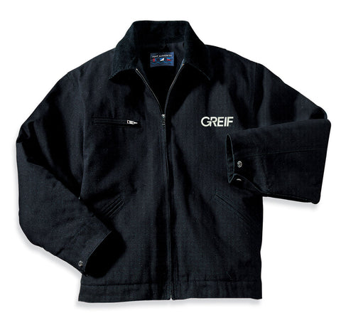 CornerStone® - TALL Duck Cloth Work Jacket with Greif Embroidery Logo - Men's