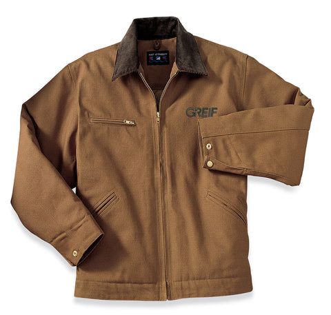 Cornerstone® - Duck Cloth Work Jacket with Greif Embroidery Logo - Men's