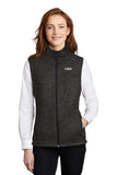 Port Authority ® Sweater Fleece Vest with Greif Embroidery Logo - Ladies