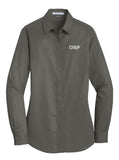 Port Authority® - SuperPro™ Twill Shirt with Greif Embroidery Logo - LADIES