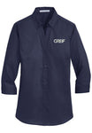 Port Authority® - 3/4-Sleeve SuperPro™ Twill Shirt with Greif Logo - Ladies
