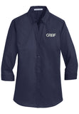 Port Authority® - 3/4-Sleeve SuperPro™ Twill Shirt with Greif Logo - Ladies