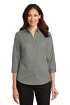 Port Authority® - 3/4-Sleeve SuperPro™ Twill Shirt with Greif Logo - Ladies