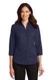 Port Authority® - 3/4-Sleeve SuperPro™ Twill Shirt with Greif Logo - Ladies