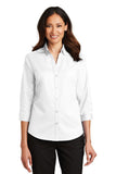 Port Authority® - 3/4-Sleeve SuperPro™ Twill Shirt with Greif Logo - Ladies