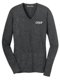 Port Authority® - V-Neck Sweater with Greif Logo - Ladies