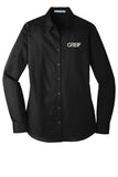 Port Authority® - LONG SLEEVE Carefree Poplin Shirt with Greif Logo - Ladies