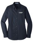 Port Authority® - LONG SLEEVE Carefree Poplin Shirt with Greif Logo - Ladies