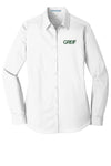 Port Authority® - LONG SLEEVE Carefree Poplin Shirt with Greif Logo - Ladies
