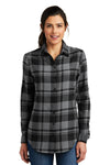 Port Authority® - Plaid Flannel Tunic - Ladies with GREIF Embroidered Logo