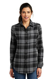 Port Authority® - Plaid Flannel Tunic - Ladies with GREIF Embroidered Logo