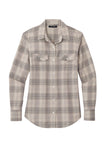 Port Authority Ladies Long Sleeve Ombre Plaid Shirt