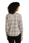 Port Authority Ladies Long Sleeve Ombre Plaid Shirt