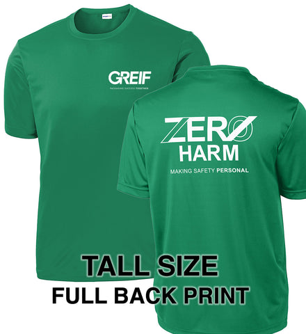 Zero Harm - TALL Performance T-Shirt