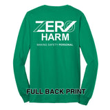 Zero Harm - LONG-SLEEVE 50/50 Cotton/Poly Blend T-Shirt