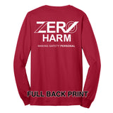 Zero Harm - LONG-SLEEVE 50/50 Cotton/Poly Blend T-Shirt