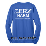 Zero Harm - LONG-SLEEVE 50/50 Cotton/Poly Blend T-Shirt