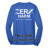Zero Harm - TALL LONG-SLEEVE Cotton Blend T-Shirt