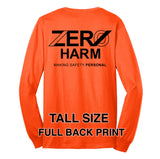 Zero Harm - TALL LONG-SLEEVE Cotton Blend T-Shirt
