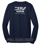 Zero Harm - LONG-SLEEVE 50/50 Cotton/Poly Blend T-Shirt