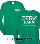 Zero Harm - LONG-SLEEVE 50/50 Cotton/Poly Blend T-Shirt