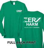 Zero Harm - LONG-SLEEVE 50/50 Cotton/Poly Blend T-Shirt