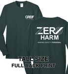 Zero Harm - TALL LONG-SLEEVE Cotton Blend T-Shirt