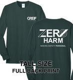 Zero Harm - TALL LONG-SLEEVE Cotton Blend T-Shirt