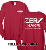 Zero Harm - LONG-SLEEVE 50/50 Cotton/Poly Blend T-Shirt