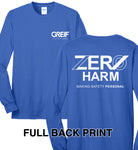 Zero Harm - LONG-SLEEVE 50/50 Cotton/Poly Blend T-Shirt