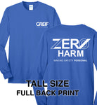 Zero Harm - TALL LONG-SLEEVE Cotton Blend T-Shirt