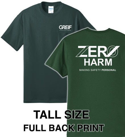 Zero Harm - TALL POCKET 50/50 Cotton/Poly Blend T-Shirt