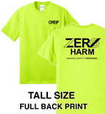 Zero Harm - TALL POCKET 50/50 Cotton/Poly Blend T-Shirt