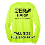 Zero Harm - TALL LONG-SLEEVE Cotton Blend T-Shirt