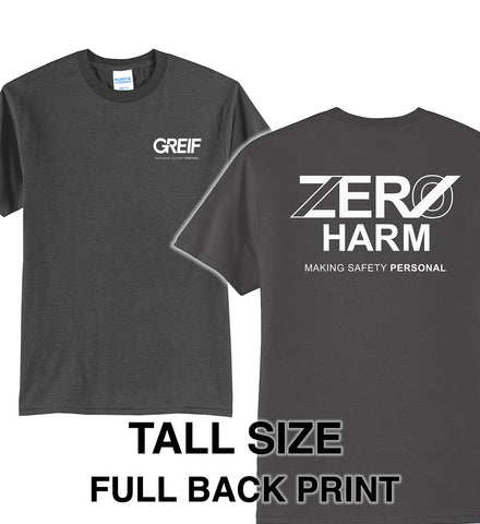 Zero Harm - TALL 50/50 Cotton/Poly Blend T-Shirt