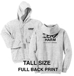 Zero Harm - TALL Essential Fleece Pullover Hooded Sweatshirt
