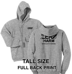 Zero Harm - TALL Essential Fleece Pullover Hooded Sweatshirt