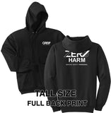 Zero Harm - TALL Essential Fleece Pullover Hooded Sweatshirt