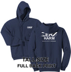 Zero Harm - TALL Essential Fleece Pullover Hooded Sweatshirt