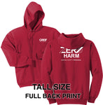 Zero Harm - TALL Essential Fleece Pullover Hooded Sweatshirt