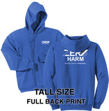 Zero Harm - TALL Essential Fleece Pullover Hooded Sweatshirt