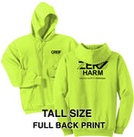 Zero Harm - TALL Essential Fleece Pullover Hooded Sweatshirt