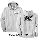 Zero Harm - Essential Fleece Full-Zip Hooded Sweatshirt