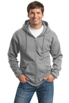 Port & Company® - TALL Essential Fleece Full-Zip Hooded Sweatshirt with Greif Logo - Men's