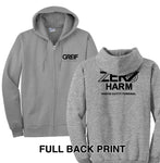 Zero Harm - Essential Fleece Full-Zip Hooded Sweatshirt