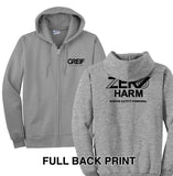 Zero Harm - Essential Fleece Full-Zip Hooded Sweatshirt
