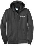 Port & Company® - TALL Essential Fleece Full-Zip Hooded Sweatshirt with Greif Logo - Men's