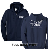 Zero Harm - Essential Fleece Full-Zip Hooded Sweatshirt